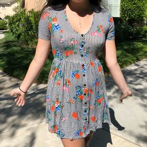 Floral Button Up Dress